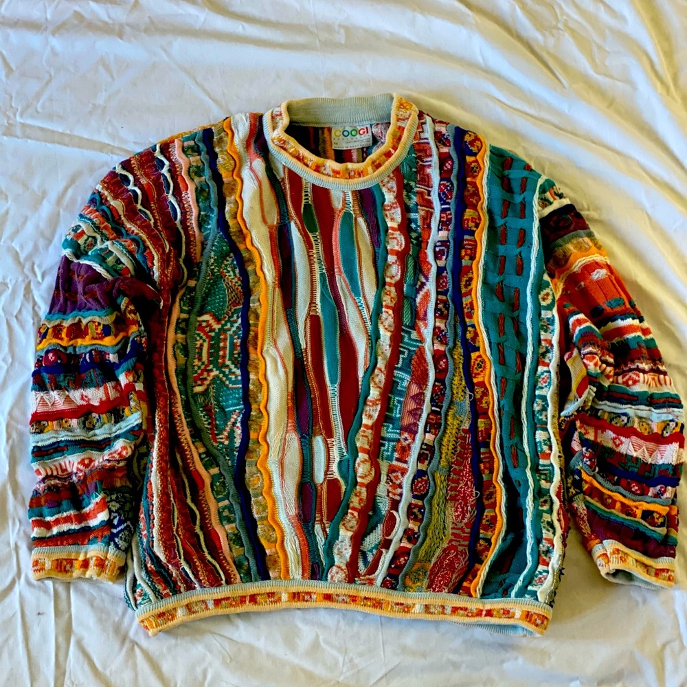 Vintage authentic COOGI men’s sweater colorful